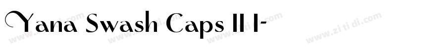 Yana Swash Caps II I字体转换 Yana Swash Caps II I字体转换